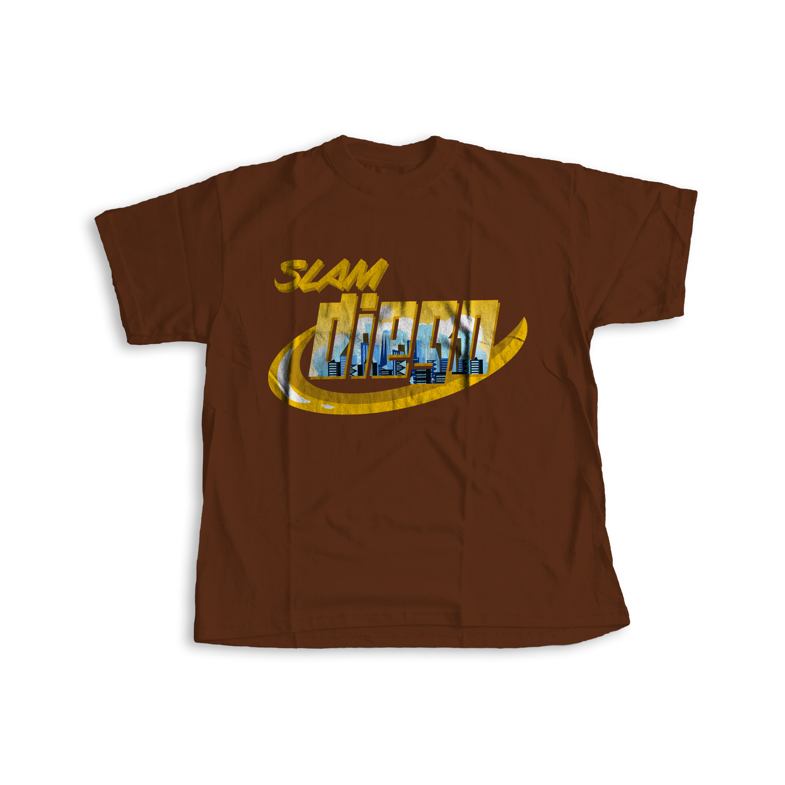 tshirtmart Slam Diego T-Shirt Large / Brown
