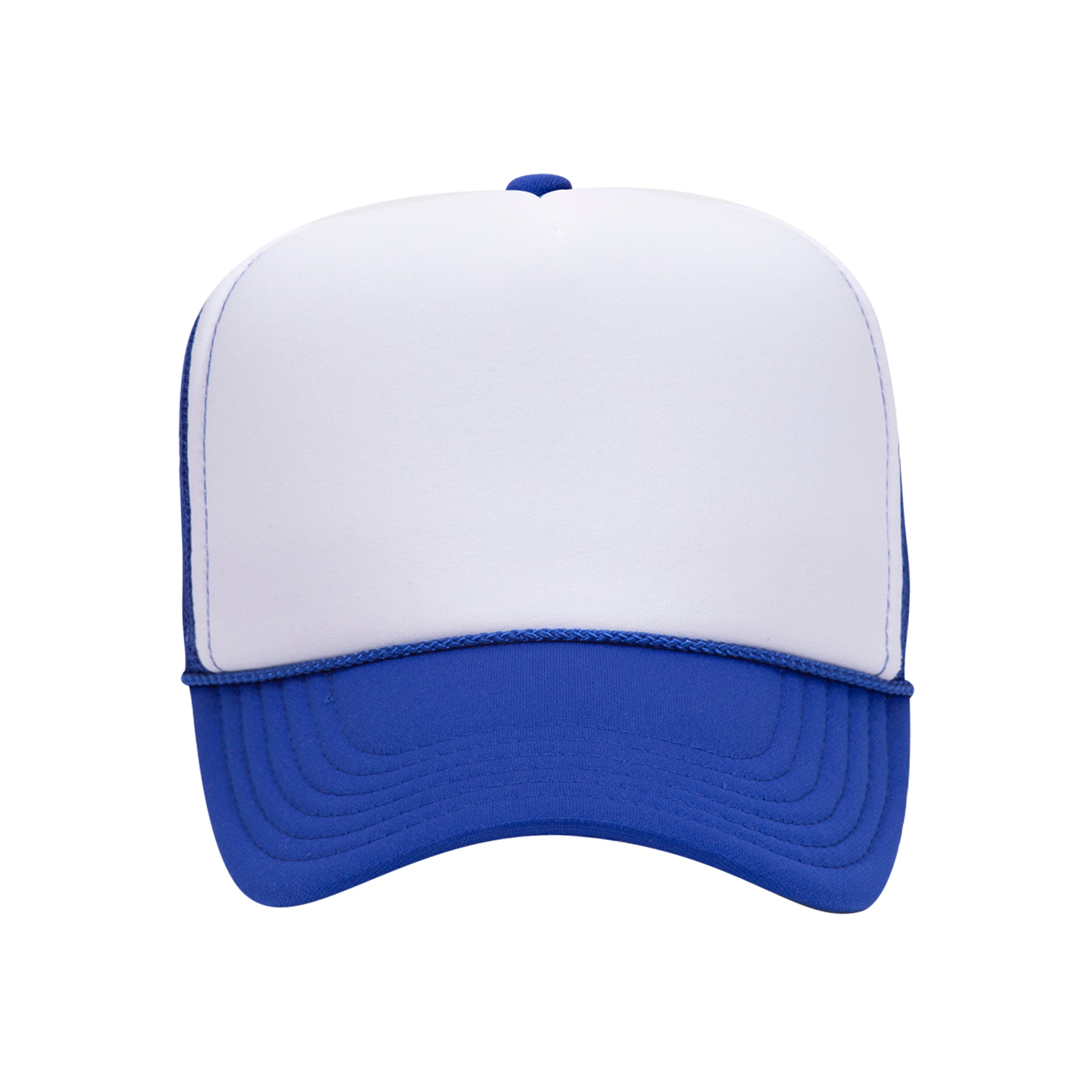 Two Tone Trucker Hats - Royal Blue Blank Trucker Cap