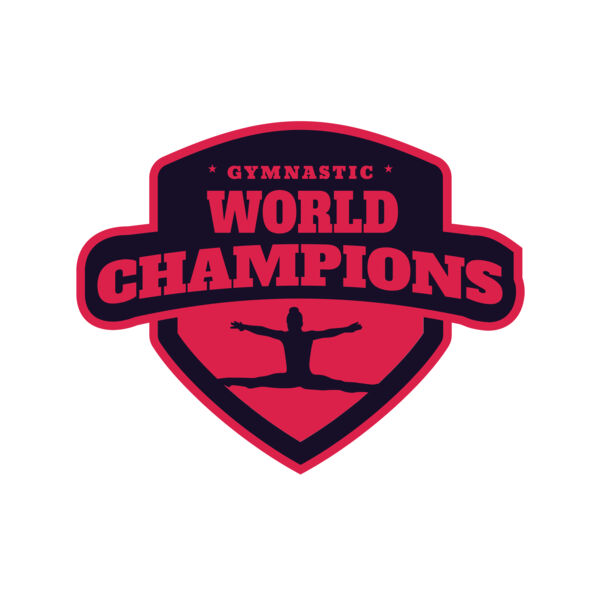 Gymnastic World Champions logo template Thumbnail